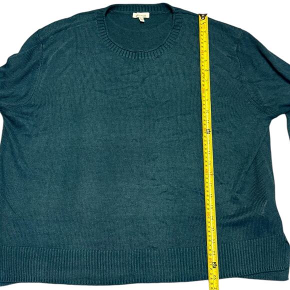 Ella Moss Green Knit Long Sleeve Plus Size Sweater XX-Large NWOT - Picture 3 of 4